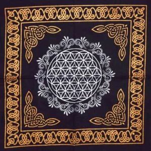 18″x18″ Flower of Life altar cloth