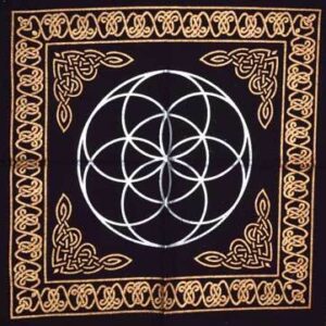 18″x18″ Seed of Life altar cloth