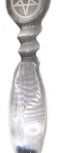 10″ Selenite Pentagram athame