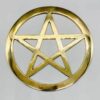 5.75″ brass Pentagram altar tile 5.75″ brass Pentagram altar tile