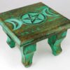 Antiqued Triple Moon altar table 6″ Antiqued Triple Moon altar table 6″