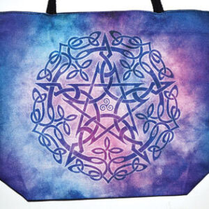 14″ x 16″ Pentagram jute tote bag