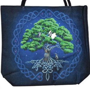 14″ x 16″ Tree of Life jute tote bag
