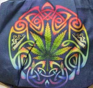 14″ x 16″ Celtic Smokes jute tote bag