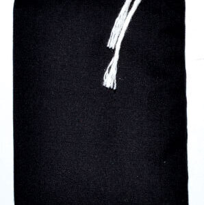 Black Cotton Bag 3″ x 4″