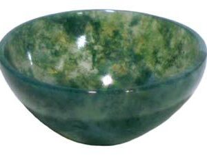 2″ Green Moss Agate Devotional Bowl