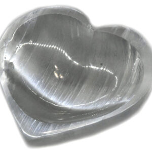 4″ Selenite Heart bowl