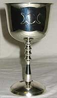 Triple Goddess chalice 5 1/2″