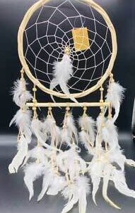 8 1/2″ Rattan Circle dream catcher