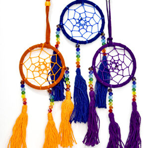 6 1/2″ Chakra dream catcher (7 per set)
