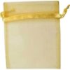 12 pk 2 3/4″ x 3″ Gold organza pouch 12 pk 2 3/4″ x 3″ Gold organza pouch