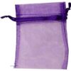 12 pk 2 3/4″ x 3″ Purple organza pouch