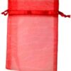 12 pk 2 3/4″ x 3″ Red organza pouch 12 pk 2 3/4″ x 3″ Red organza pouch