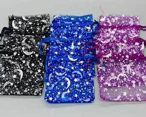12 pk 3″ x 4″ Mixed organza pouch