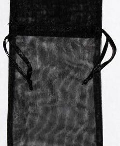 4″ x 5″ Black organza pouch