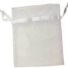 4″ x 5″ White organza pouch 4″ x 5″ White organza pouch