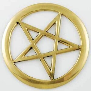 Brass Cut-Out Pentagram 3″