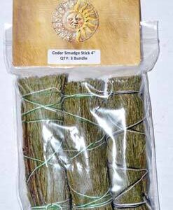 Cedar smudge stick 3-Pack 4″