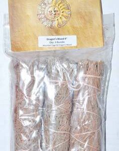 Mountain Sage Dragon’s Blood Sage smudge stick 3-pack 4″