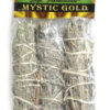 Mystic Gold smudge stick 3pk 4″ Mystic Gold smudge stick 3pk 4″