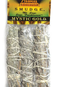 Mystic Gold smudge stick 3pk 4″