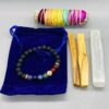 Balancing Kit (4″ 7 chakra sage, palo santo stick, selenite & lava bracelet)