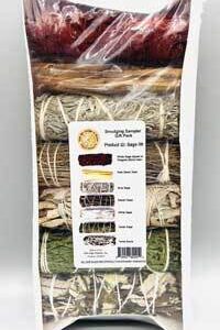 Smudging Gist Pack 4″ Dragon’s Blood, Palo Santo wood, White Sage, Blue Sage, Desert Sage, Cedar & Yerba Santa
