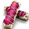 4″ White Sage & Rose Petal smudge stick 4″ White Sage & Rose Petal smudge stick