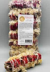 6 pk 4″ White Sage W/ Panacium & Red Satice