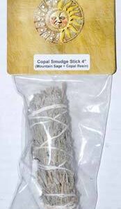 4″ Sage & Copal smudge stick