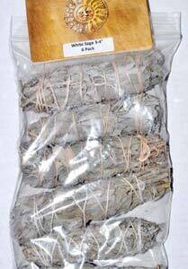White Sage smudge stick 6-Pack 3″+