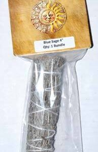 Blue Sage smudge stick 4″