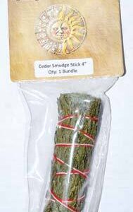 Cedar smudge stick 3-4″