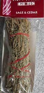 Sage & Cedar smudge stick 7″