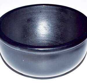 Black Stone Scrying Bowl 4″