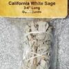 California White Sage smudge stick 3″ California White Sage smudge stick 3″