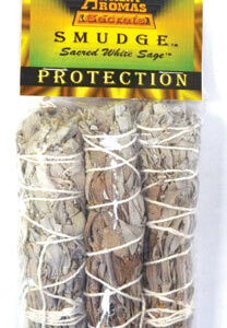 White Sage smudge stick 3pk 3 1/2″