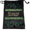 4″x 5/12″ Runes Oracle Game: Black Velveteen Bag