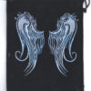 5″x 7″ Angel Wings Black velveteen bag