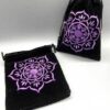 5″x 7″ Lotus Black velveteen bag 5″x 7″ Lotus Black velveteen bag