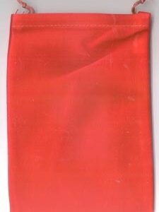 Red Velveteen Bag  5 x 7