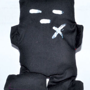 Black Voodoo Doll   5″