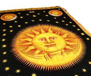 Sun God tapestry 72″ x 108″