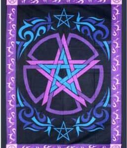58″ x 82″ Celtic Pentagram tapestry