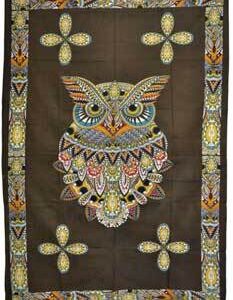 54″ x 86″ Owl tapestry