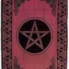 Pentagram Tapestry Red & Black 72″ x 108″ Pentagram Tapestry Red & Black 72″ x 108″