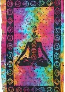 Seven Chakra tapestry 54″ x 86″