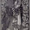 54″ x 86″ Peace Angel black/white