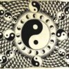 White and Black Yin Yang Tapestry 72″ x 108″ White and Black Yin Yang Tapestry 72″ x 108″